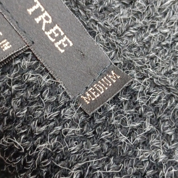 ♥️Bundle Only♥️LOVE TREE DARK GRAY DOUBLE BREASTED CARDIGAN SWEATER DUSTER SZ M - Picture 7 of 13